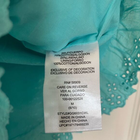 gb girls 2 piece blue ruffle set size M 8/10 nwt - Picture 3 of 9